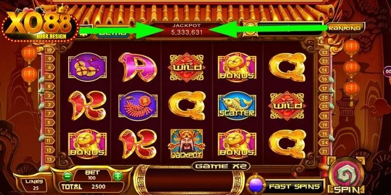 Tựa game nổ hũ thần tài đẳng cấp tại XO88